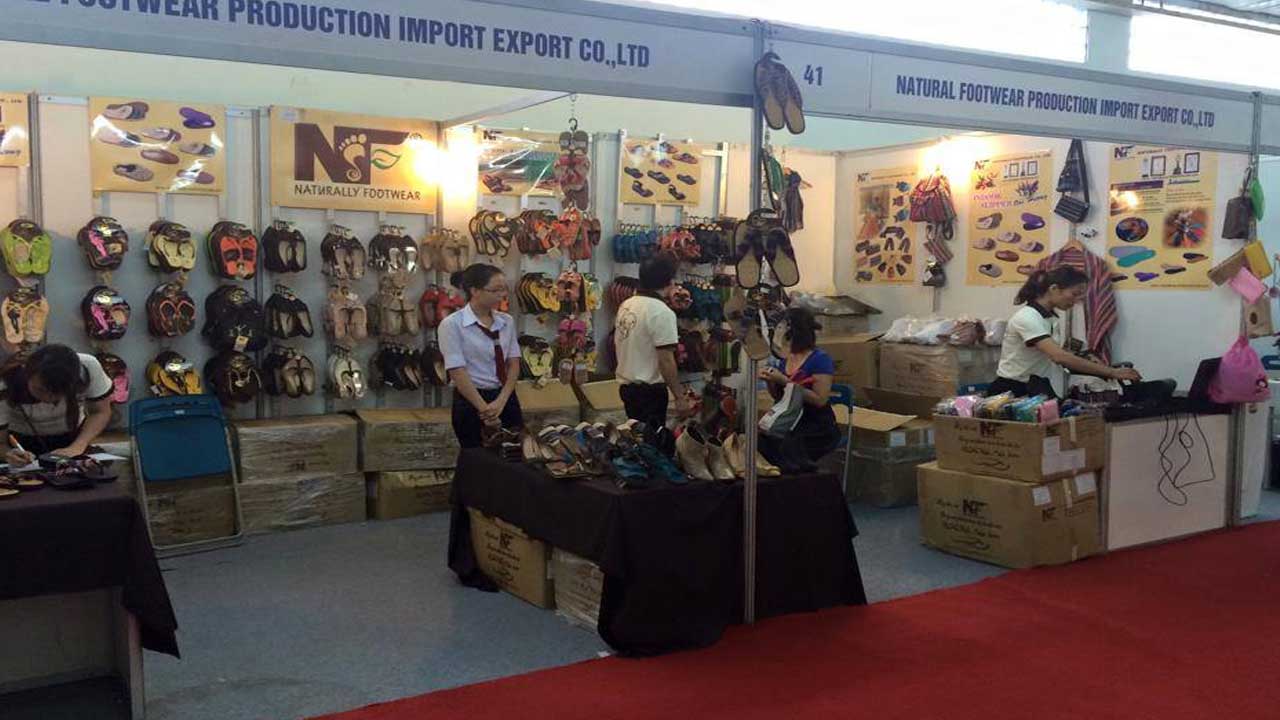 hệ thống phân phối sản phẩm giày dép của công ty trên toàn quốc và xuất khẩu